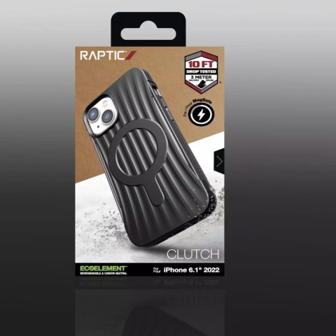 Raptic Raptic Clutch Built Case etui iPhone 14 z MagSafe pokrowiec plecki czarny Raptic Raptic Clutch Built Case etui iPhone 14 z MagSafe pokrowiec plecki czarny