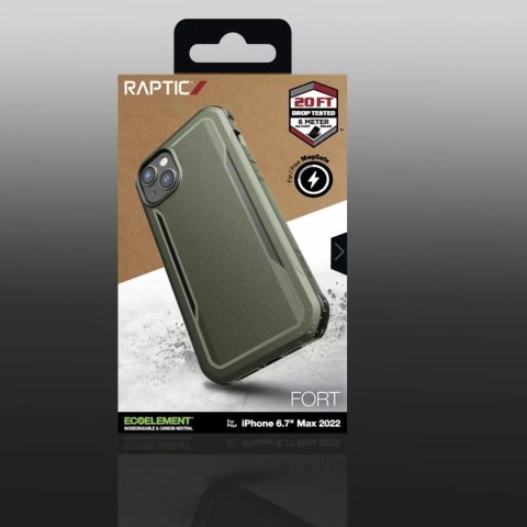 Raptic Raptic Fort Case etui iPhone 14 z MagSafe pancerny pokrowiec zielony Raptic Raptic Fort Case etui iPhone 14 z MagSafe pancerny pokrowiec zielony