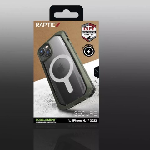 Raptic Raptic Secure Case etui iPhone 14 z MagSafe pancerny pokrowiec zielony Raptic Raptic Secure Case etui iPhone 14 z MagSafe pancerny pokrowiec zielony