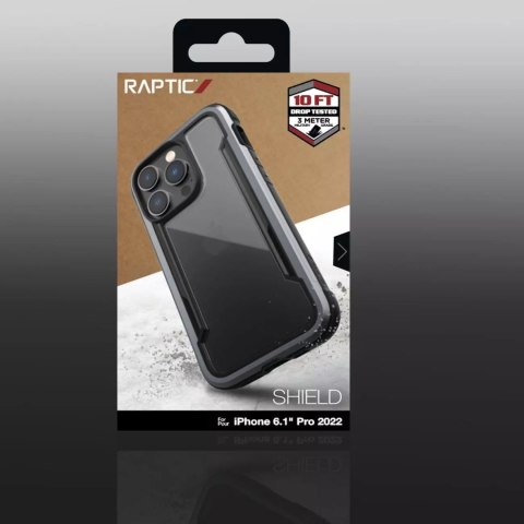 Raptic Raptic Shield Case etui iPhone 14 Pro pancerny pokrowiec czarny Raptic Raptic Shield Case etui iPhone 14 Pro pancerny pokrowiec czarny