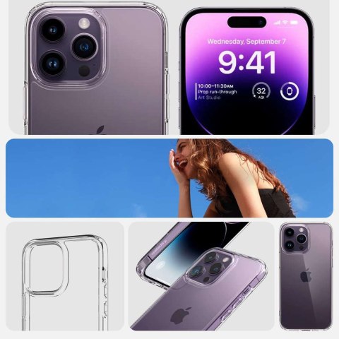 Spigen Etui ochronne na telefon Spigen Ultra Hybrid Case obudowa do Apple iPhone 14 Pro Crystal Clear Spigen Etui ochronne na telefon Spigen Ultra Hybrid Case obudowa do Apple iPhone 14 Pro Crystal Clear