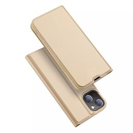 Dux Ducis Dux Ducis Skin Pro kabura etui pokrowiec z klapką iPhone 14 złoty