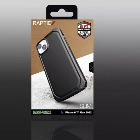 Raptic Raptic Slim Case etui iPhone 14 Plus pokrowiec plecki czarny Raptic Raptic Slim Case etui iPhone 14 Plus pokrowiec plecki czarny