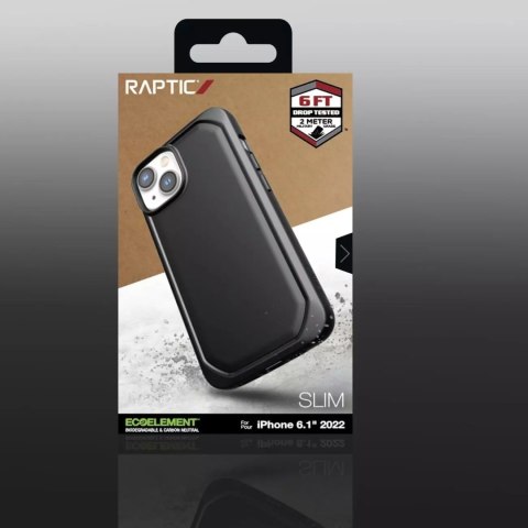 Raptic Raptic Slim Case etui iPhone 14 pokrowiec plecki czarny Raptic Raptic Slim Case etui iPhone 14 pokrowiec plecki czarny