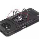 Wozinsky Wozinsky Ring Armor pancerne hybrydowe etui pokrowiec + magnetyczny uchwyt Samsung Galaxy A03s czarny