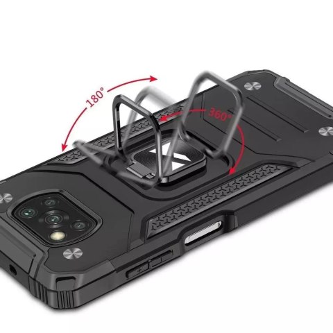 Wozinsky Wozinsky Ring Armor pancerne hybrydowe etui pokrowiec + magnetyczny uchwyt Samsung Galaxy A03s czarny Wozinsky Wozinsky Ring Armor pancerne hybrydowe etui pokrowiec + magnetyczny uchwyt Samsung Galaxy A03s czarny