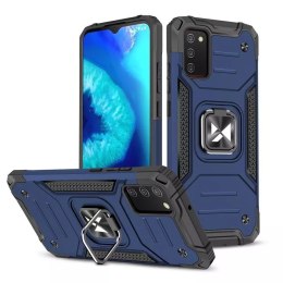 Wozinsky Wozinsky Ring Armor pancerne hybrydowe etui pokrowiec + magnetyczny uchwyt Samsung Galaxy A03s niebieski