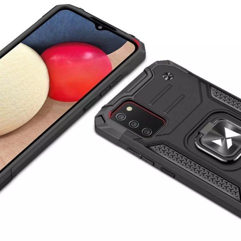 Wozinsky Wozinsky Ring Armor pancerne hybrydowe etui pokrowiec + magnetyczny uchwyt Samsung Galaxy A03s niebieski Wozinsky Wozinsky Ring Armor pancerne hybrydowe etui pokrowiec + magnetyczny uchwyt Samsung Galaxy A03s niebieski