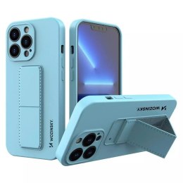 Wozinsky Wozinsky Kickstand Case silikonowe etui z podstawką iPhone 13 Pro Max jasnoniebieskie