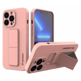 Wozinsky Wozinsky Kickstand Case silikonowe etui z podstawką iPhone 13 Pro różowe