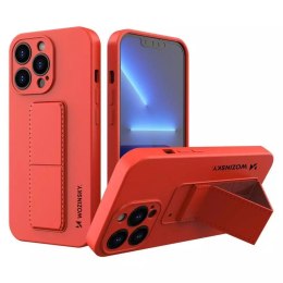 Wozinsky Wozinsky Kickstand Case silikonowe etui z podstawką iPhone 13 czerwone