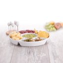 EXCELLENT HOUSWARE PORCELANOWY TALERZ PÓŁMISEK DO SERWOWANIA PRZEKĄSEK