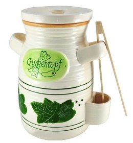 ALPENBURG SŁÓJ CERAMICZNY DO OGÓRKÓW 4L+ SZCZYPCE