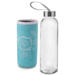 ORION SZKLANA BUTELKA NA WODĘ 540ml 143764 Z POKROWCEM