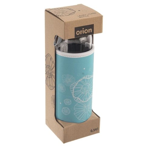 ORION SZKLANA BUTELKA NA WODĘ 540ml 143764 Z POKROWCEM ORION SZKLANA BUTELKA NA WODĘ 540ml 143764 Z POKROWCEM
