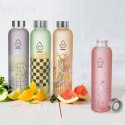 ORION SZKLANA BUTELKA NA WODĘ 600ml 143759 RÓŻOWA