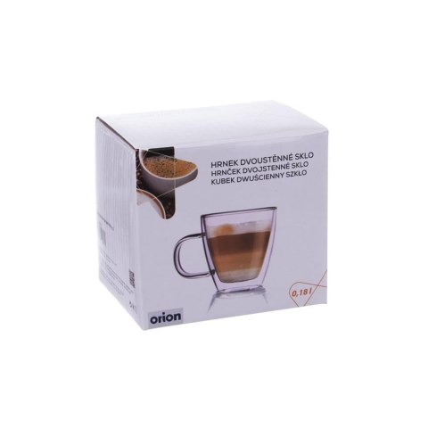 ORION SZKLANKA TERMICZNA 180ml Z PODWÓJNĄ SCIANKĄ DO KAWY ORION SZKLANKA TERMICZNA 180ml Z PODWÓJNĄ SCIANKĄ DO KAWY