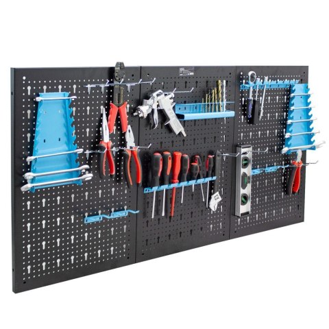 Bituxx Metalowa tablica narzędziowa warsztatowa 120x60 cm z 25 uchwytami do Garażu Bituxx Metalowa tablica narzędziowa warsztatowa 120x60 cm z 25 uchwytami do Garażu