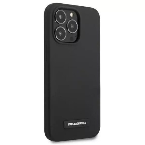 Karl Lagerfeld Karl Lagerfeld KLHCP13LSLMP1K iPhone 13 Pro / 13 6,1" hardcase czarny/black Silicone Plaque Karl Lagerfeld Karl Lagerfeld KLHCP13LSLMP1K iPhone 13 Pro / 13 6,1" hardcase czarny/black Silicone Plaque