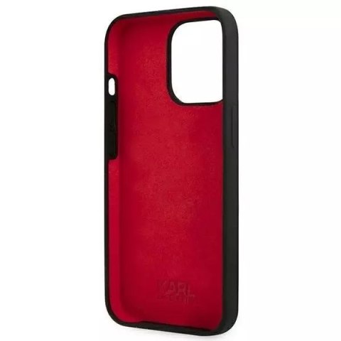 Karl Lagerfeld Karl Lagerfeld KLHCP13LSLMP1K iPhone 13 Pro / 13 6,1" hardcase czarny/black Silicone Plaque Karl Lagerfeld Karl Lagerfeld KLHCP13LSLMP1K iPhone 13 Pro / 13 6,1" hardcase czarny/black Silicone Plaque