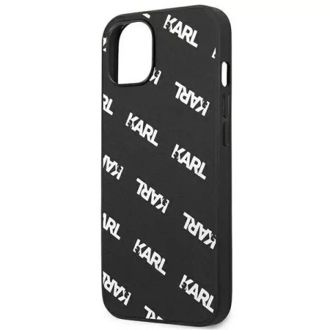 Karl Lagerfeld Karl Lagerfeld KLHCP13SPULMBK3 iPhone 13 mini 5,4" hardcase czarny/black Allover Karl Lagerfeld Karl Lagerfeld KLHCP13SPULMBK3 iPhone 13 mini 5,4" hardcase czarny/black Allover