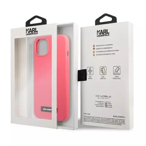 Karl Lagerfeld Karl Lagerfeld KLHCP13SSLMP1PI iPhone 13 mini 5,4" hardcase fuksja/fuchsia Silicone Plaque Karl Lagerfeld Karl Lagerfeld KLHCP13SSLMP1PI iPhone 13 mini 5,4" hardcase fuksja/fuchsia Silicone Plaque