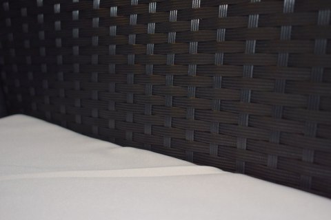 LACESTONE Meble Ogrodowe Technorattan 2 Fotele Stolik Sofa Poduszki Be偶owe Bituxx LACESTONE Meble Ogrodowe Technorattan 2 Fotele Stolik Sofa Poduszki Be偶owe Bituxx