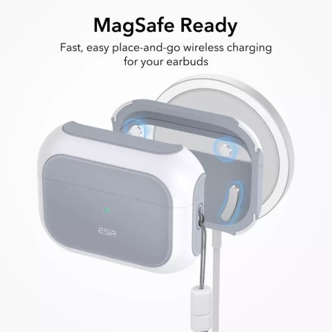ESR Esr orbit halolock magsafe apple airpods pro 1 / 2 white ESR Esr orbit halolock magsafe apple airpods pro 1 / 2 white