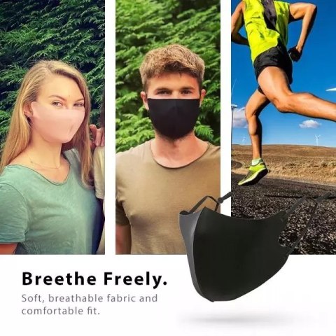 FDTWLV Maska Fdtwelve D1 Protective Face Mask Black FDTWLV Maska Fdtwelve D1 Protective Face Mask Black