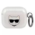 Karl Lagerfeld Karl Lagerfeld KLA3UCHGS AirPods 3 cover srebrny/silver Glitter Choupette