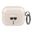 Karl Lagerfeld Karl Lagerfeld KLA3UKHGD AirPods 3 cover złoty/gold Glitter Karl`s Head