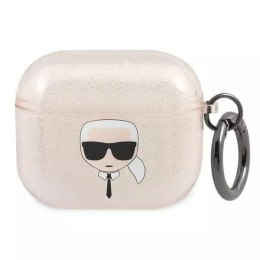 Karl Lagerfeld Karl Lagerfeld KLA3UKHGD AirPods 3 cover złoty/gold Glitter Karl`s Head