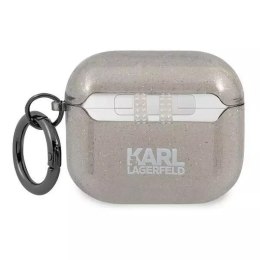 Karl Lagerfeld Karl Lagerfeld KLA3UKHGK AirPods 3 cover czarny/black Glitter Karl`s Head