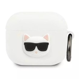 Karl Lagerfeld Karl Lagerfeld KLACA3SILCHWH AirPods 3 cover biały/white Silicone Choupette