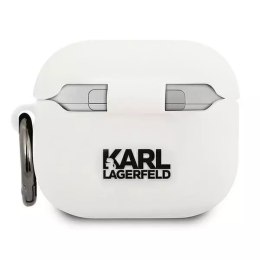 Karl Lagerfeld Karl Lagerfeld KLACA3SILCHWH AirPods 3 cover biały/white Silicone Choupette