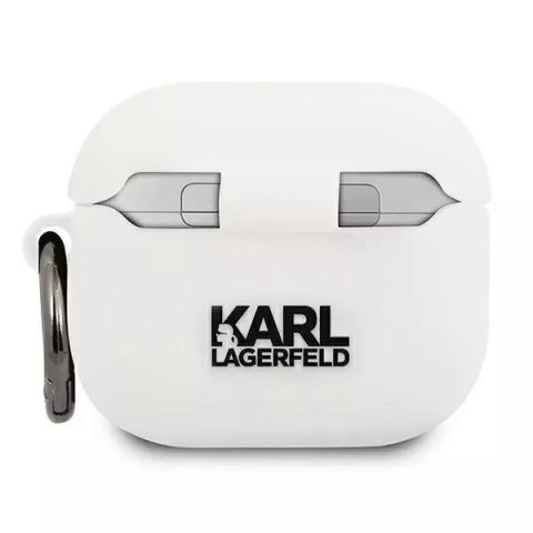 Karl Lagerfeld Karl Lagerfeld KLACA3SILCHWH AirPods 3 cover biały/white Silicone Choupette Karl Lagerfeld Karl Lagerfeld KLACA3SILCHWH AirPods 3 cover biały/white Silicone Choupette