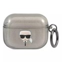 Karl Lagerfeld Karl Lagerfeld KLAPUKHGK AirPods Pro cover czarny/black Glitter Karl`s Head
