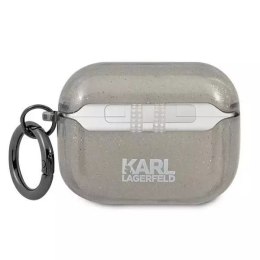 Karl Lagerfeld Karl Lagerfeld KLAPUKHGK AirPods Pro cover czarny/black Glitter Karl`s Head