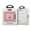 Karl Lagerfeld Karl Lagerfeld KLAPUKHGP AirPods Pro cover różowy/pink Glitter Karl`s Head