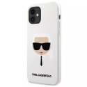 Karl Lagerfeld Karl Lagerfeld KLHCP12SSLKHWH iPhone 12 mini 5,4" biały/white hardcase Silicone Karl`s Head
