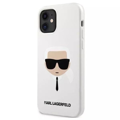 Karl Lagerfeld Karl Lagerfeld KLHCP12SSLKHWH iPhone 12 mini 5,4" biały/white hardcase Silicone Karl`s Head Karl Lagerfeld Karl Lagerfeld KLHCP12SSLKHWH iPhone 12 mini 5,4" biały/white hardcase Silicone Karl`s Head