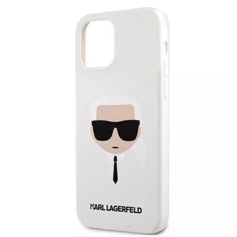 Karl Lagerfeld Karl Lagerfeld KLHCP12SSLKHWH iPhone 12 mini 5,4" biały/white hardcase Silicone Karl`s Head Karl Lagerfeld Karl Lagerfeld KLHCP12SSLKHWH iPhone 12 mini 5,4" biały/white hardcase Silicone Karl`s Head