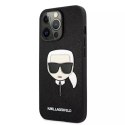 Karl Lagerfeld Karl Lagerfeld KLHCP13LSAKHBK iPhone 13 Pro / 13 6,1" czarny/black hardcase Saffiano Ikonik Karl`s Head