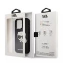 Karl Lagerfeld Karl Lagerfeld KLHCP13LSAKHBK iPhone 13 Pro / 13 6,1" czarny/black hardcase Saffiano Ikonik Karl`s Head
