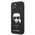 Karl Lagerfeld Karl Lagerfeld KLHCP13SOKPK iPhone 13 mini 5,4" czarny/black hardcase Saffiano Ikonik Karl`s Patch