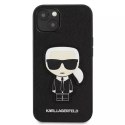 Karl Lagerfeld Karl Lagerfeld KLHCP13SOKPK iPhone 13 mini 5,4" czarny/black hardcase Saffiano Ikonik Karl`s Patch