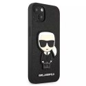 Karl Lagerfeld Karl Lagerfeld KLHCP13SOKPK iPhone 13 mini 5,4" czarny/black hardcase Saffiano Ikonik Karl`s Patch