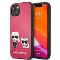 Karl Lagerfeld Karl Lagerfeld KLHCP13SPCUSKCP iPhone 13 mini 5,4" fuksja/fuchsia hardcase Ikonik Karl & Choupette