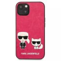Karl Lagerfeld Karl Lagerfeld KLHCP13SPCUSKCP iPhone 13 mini 5,4" fuksja/fuchsia hardcase Ikonik Karl & Choupette