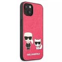 Karl Lagerfeld Karl Lagerfeld KLHCP13SPCUSKCP iPhone 13 mini 5,4" fuksja/fuchsia hardcase Ikonik Karl & Choupette